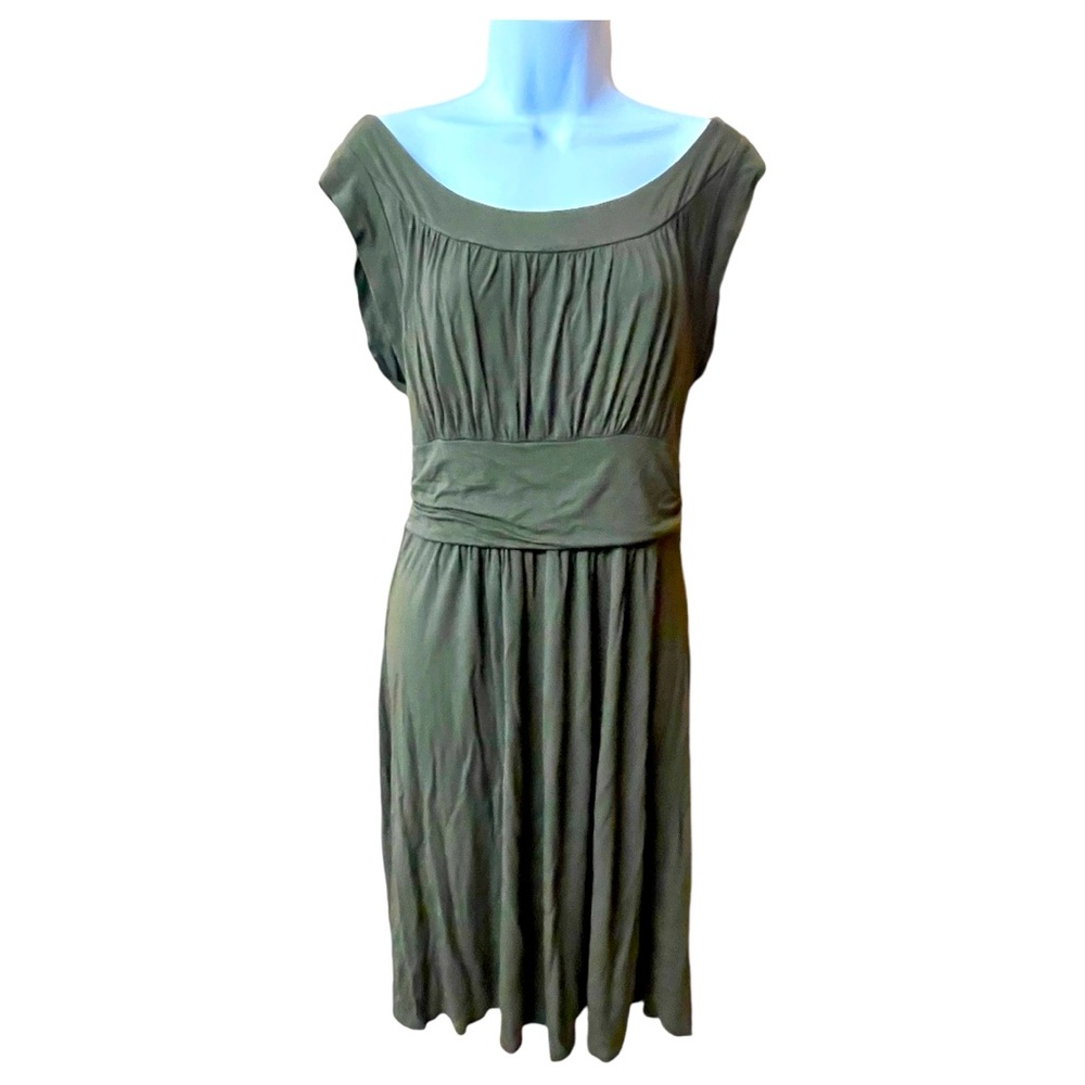 Olive Green Flowy Dress